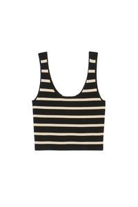 17 QTY RELIQUAT 60 // NOIR/ECRU / Top Calou - NOIR/ECRU