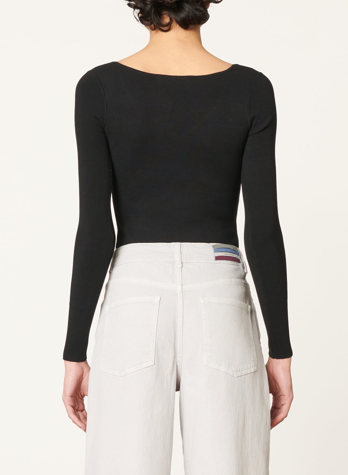 Pull Drea à col V - Noir