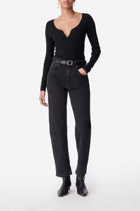 Pull Drea à col V - Noir