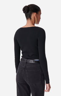 Pull Drea à col V - Noir