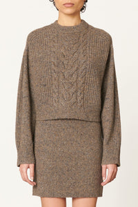 Pull Delora en laine - Taupe