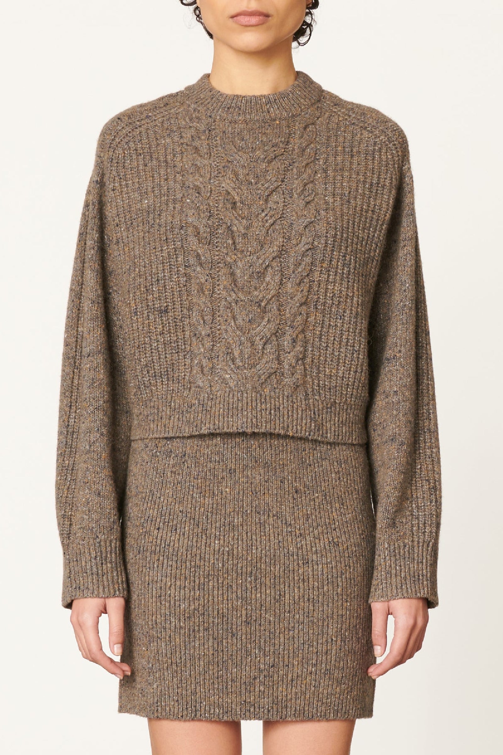 Pull Delora en laine - Taupe