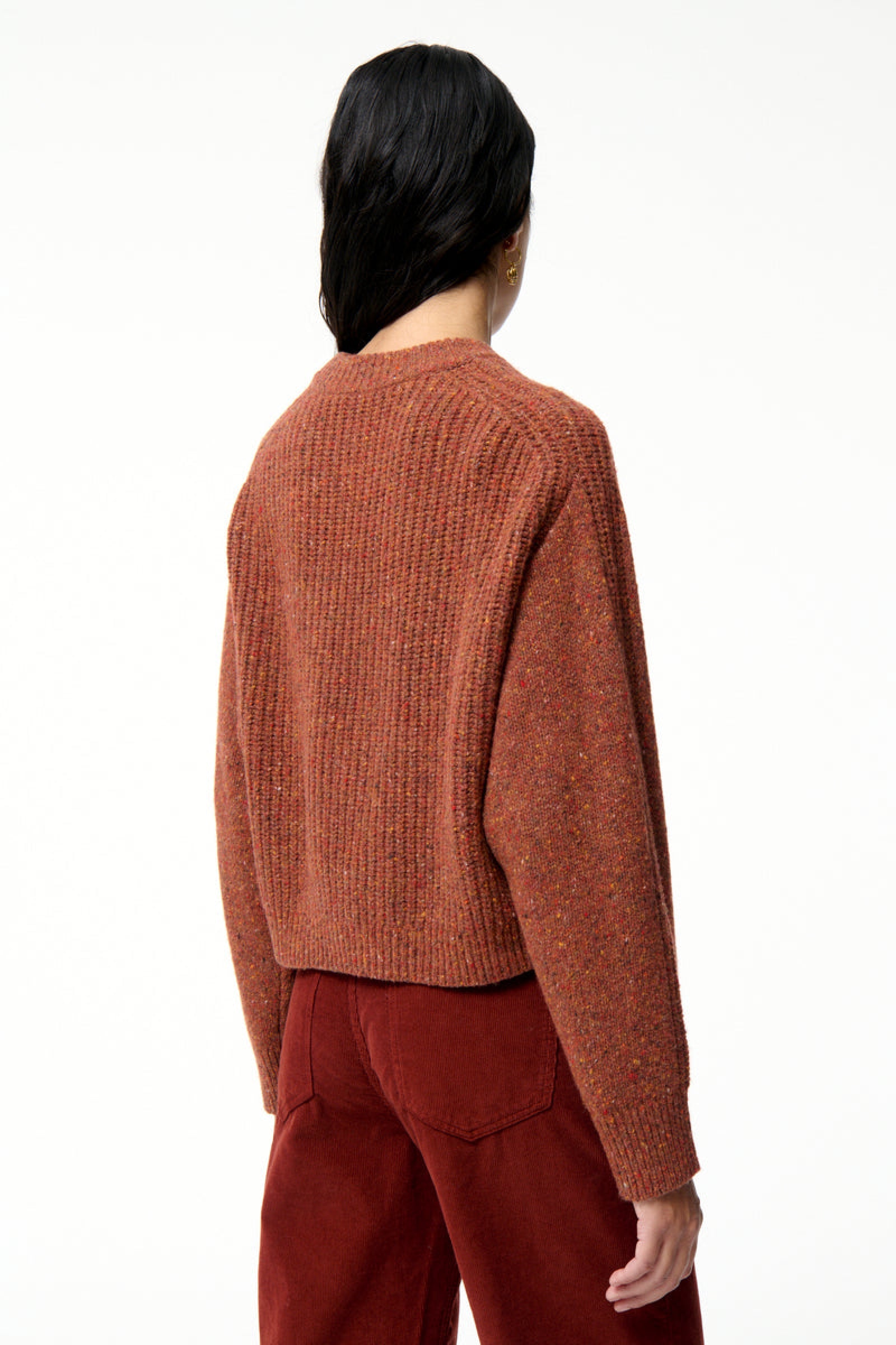 Pull Delora en laine - Brique