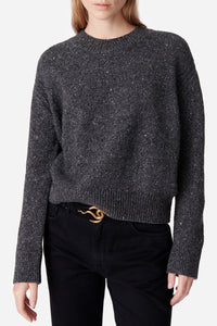 Pull Duena en laine - Gris Chiné