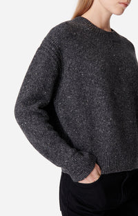 Pull Duena en laine - Gris Chiné