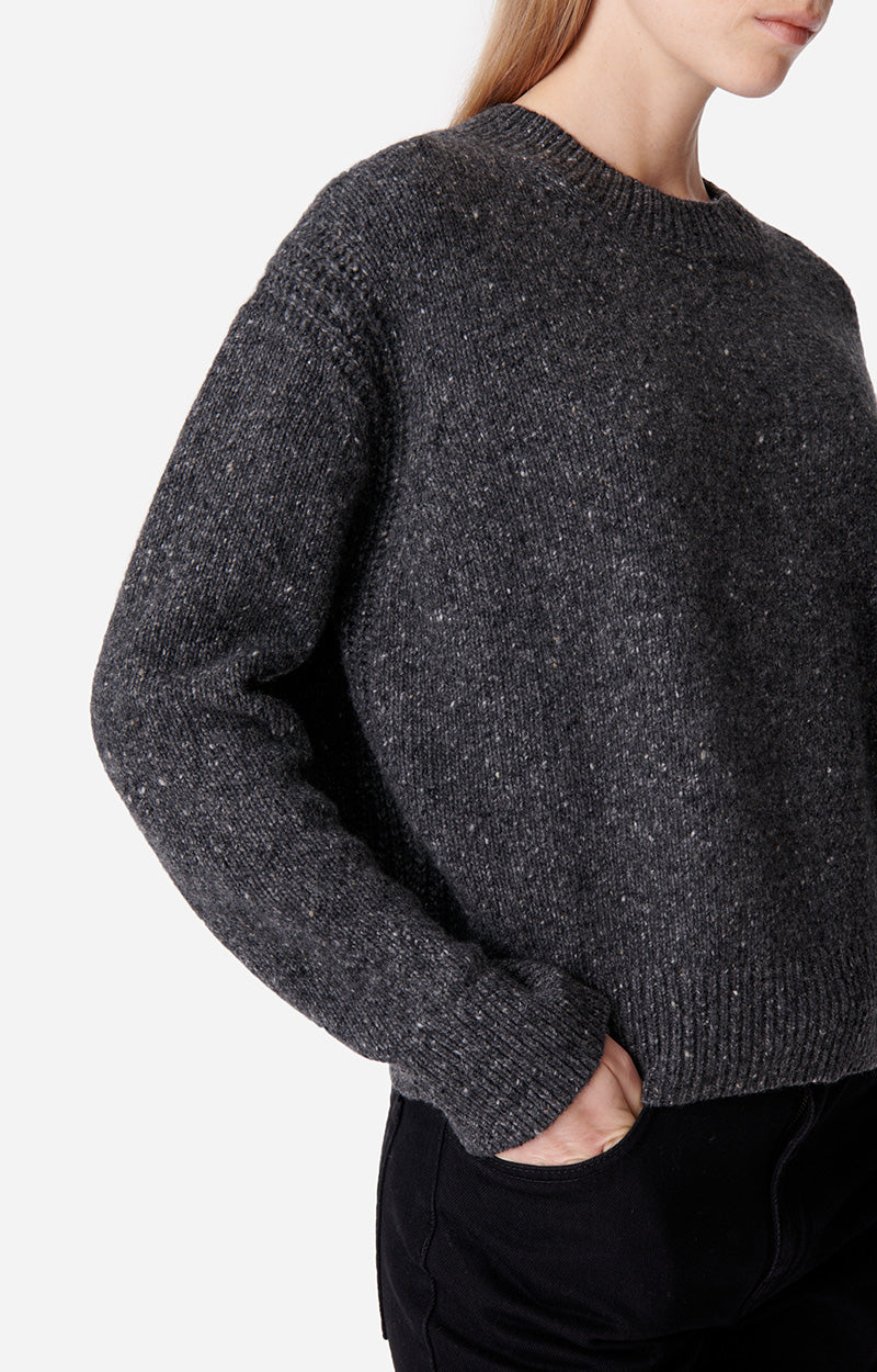 Pull Duena en laine - Gris Chiné