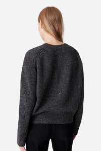 Pull Duena en laine - Gris Chiné
