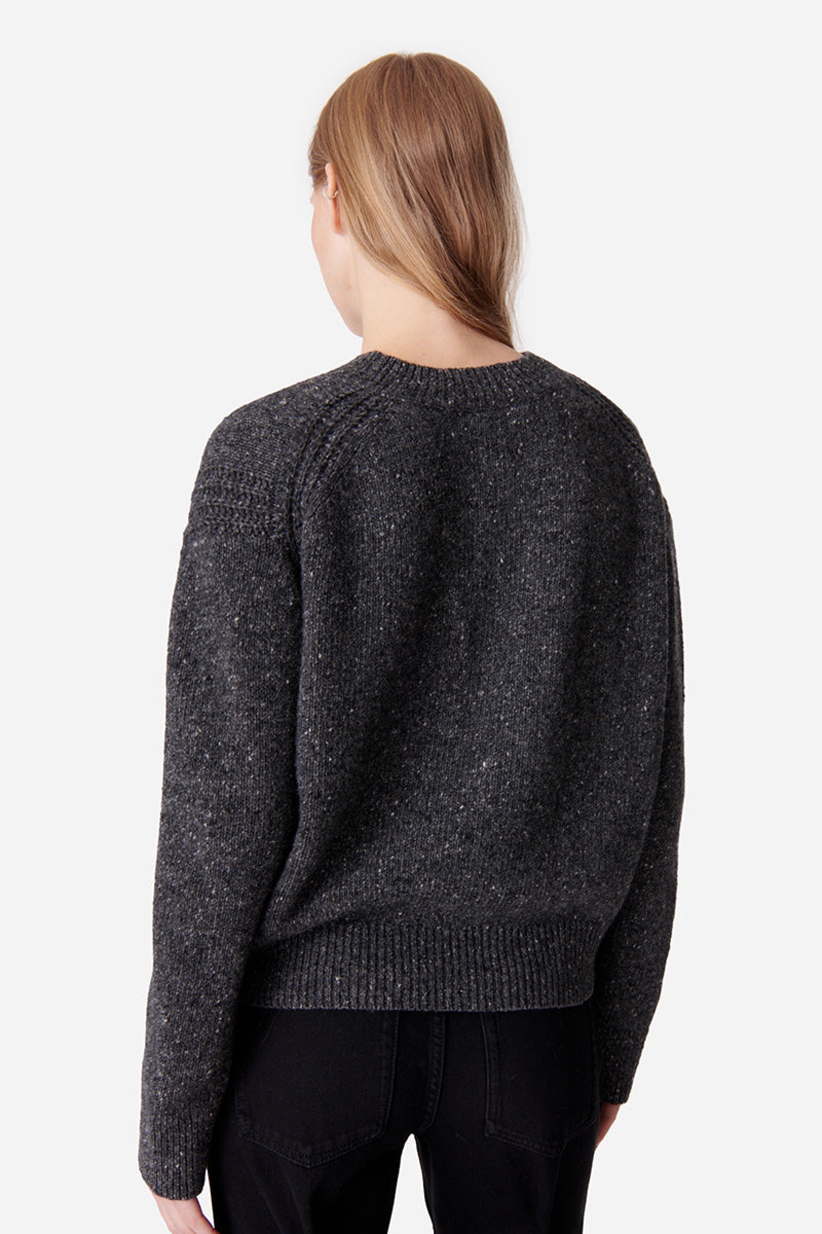 Pull Duena en laine - Gris Chiné