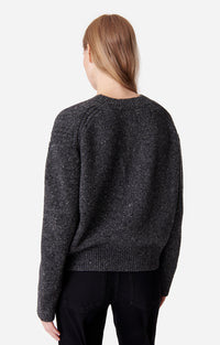 Pull Duena en laine - Gris Chiné