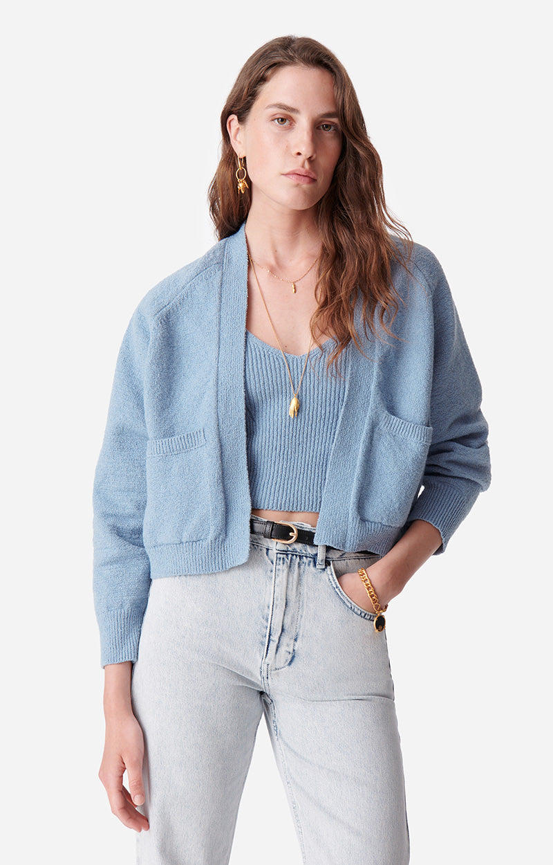 70 QTY NEW // GLACIER / Cardigan Begonia - GLACIER