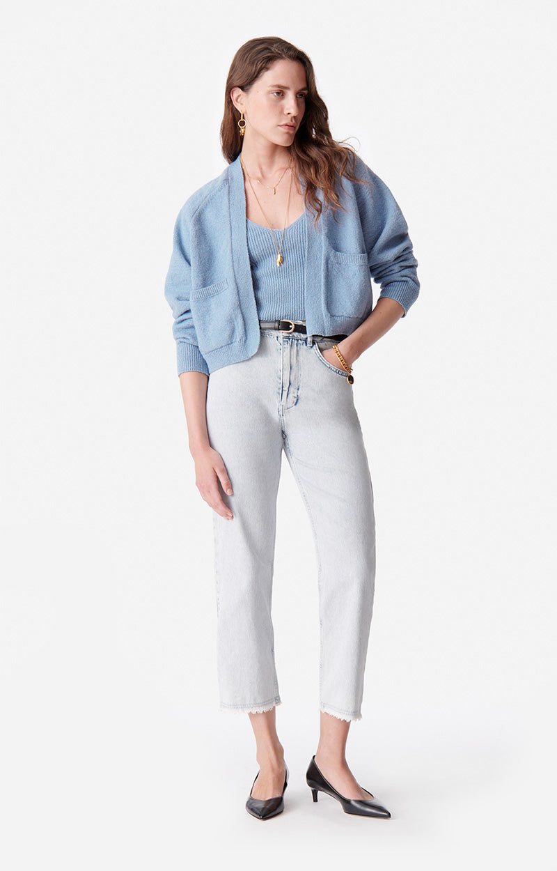 70 QTY NEW // GLACIER / Cardigan Begonia - GLACIER