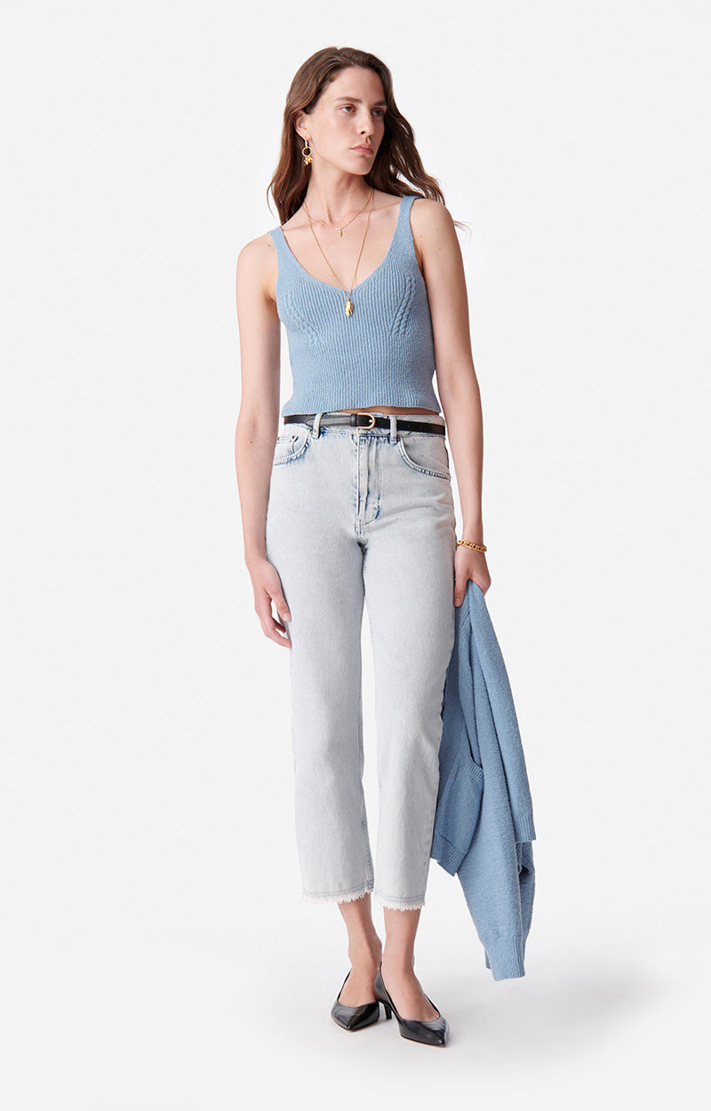 36 QTY NEW // GLACIER / Top Brasilia - GLACIER