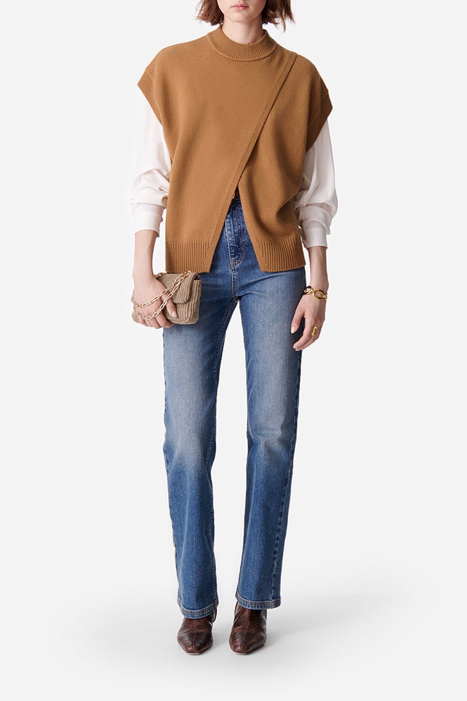 Pull Belina en laine - Camel