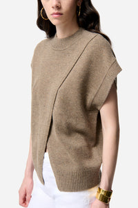Pull Belina en laine - Taupe