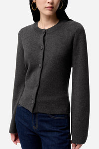 Cardigan Firmin en laine mélangée - Anthracite