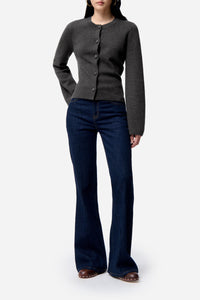 RECO : 110 // Cardigan Firmin en laine mélangée - Anthracite