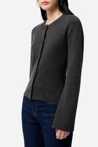 RECO : 110 // Cardigan Firmin en laine mélangée - Anthracite