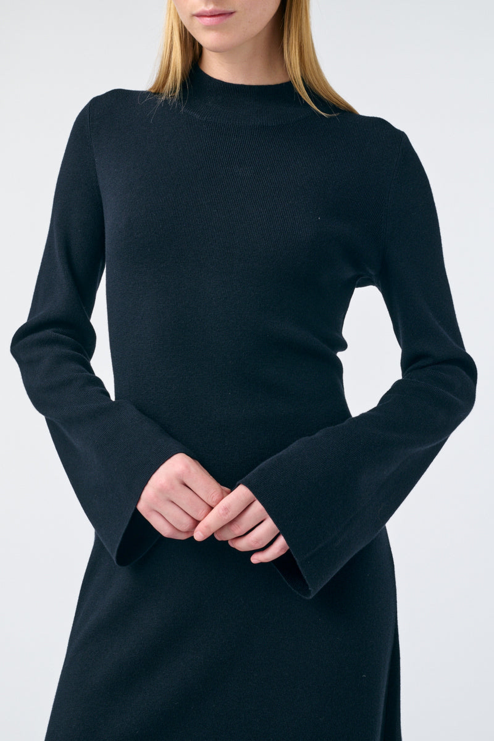 Robe Fabianar en laine mélangée - Noir