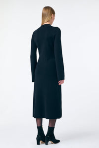 Robe Fabianar en laine mélangée - Noir