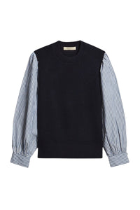 Pull Elektra en laine - Marine