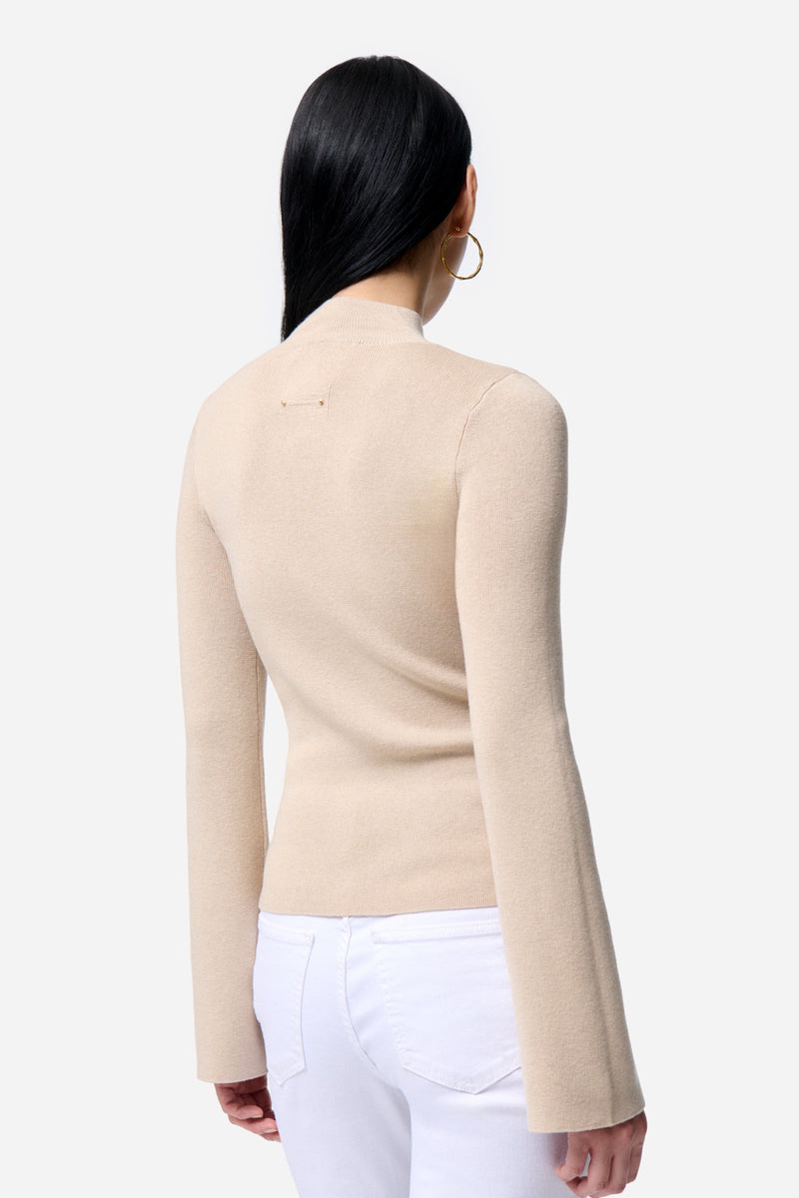 Pull Francesca en laine mélangée - Beige