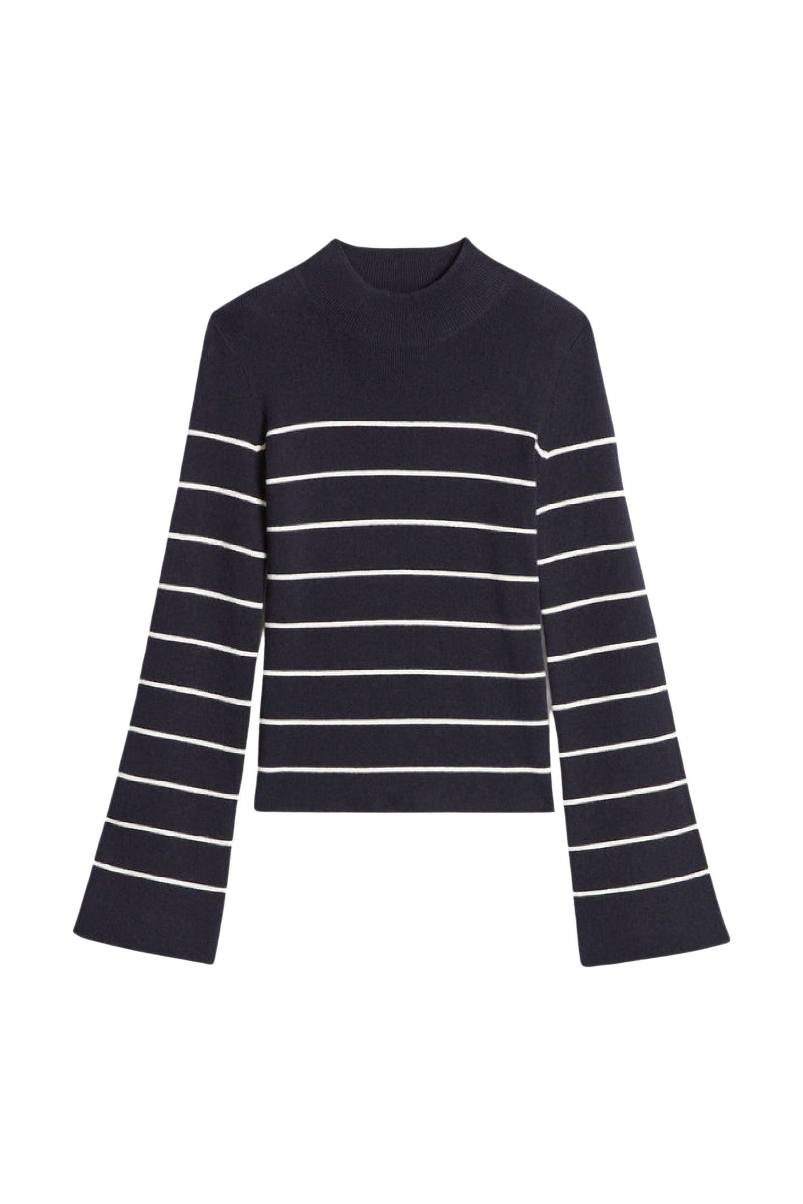 RECO : 110 // Pull Francesca en laine mélangée - Écru & Marine