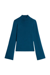 RECO : 110 // Pull Francesca en laine mélangée - Bleu Canard
