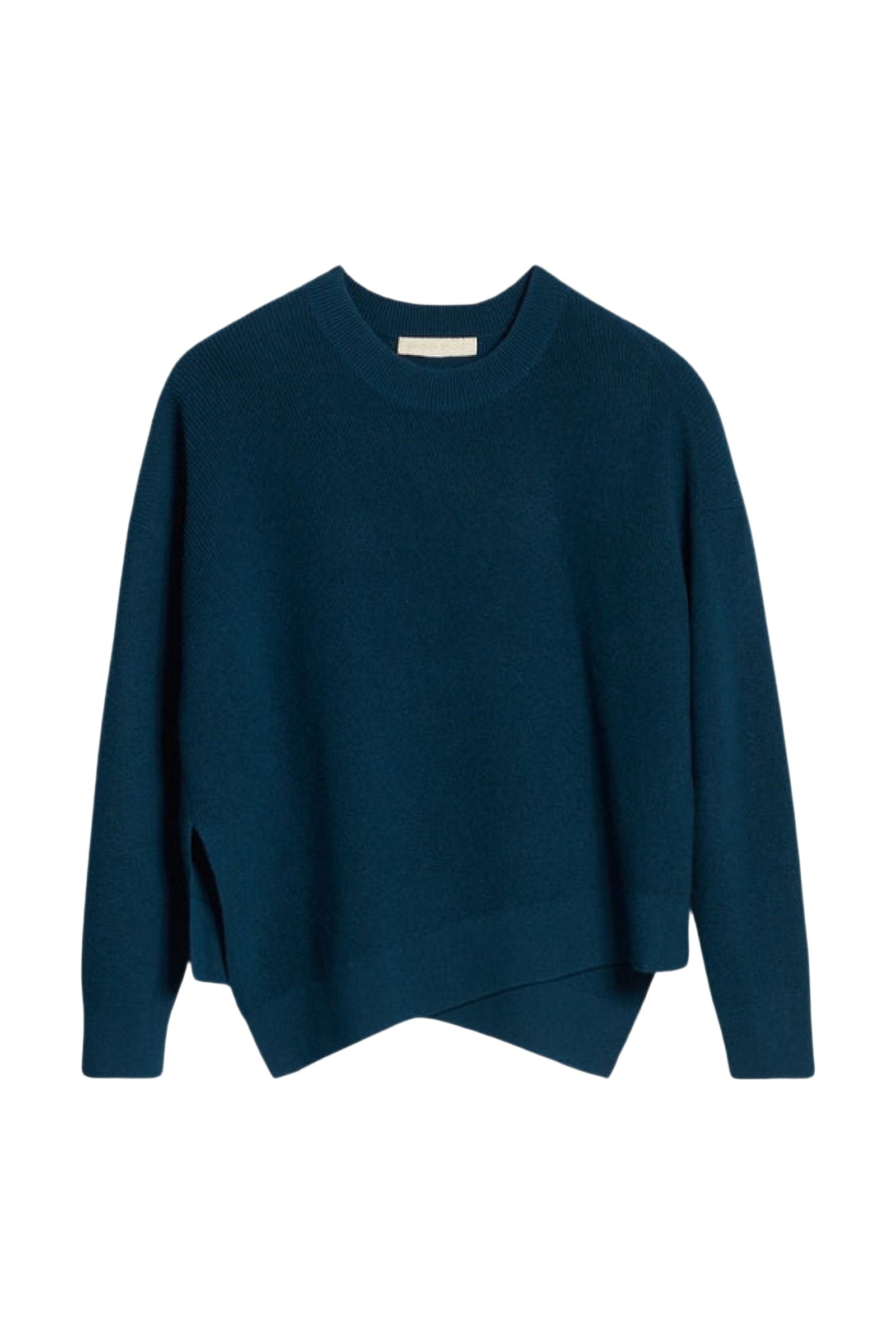 RECO : 110 // Pull Fontana en laine mélangée - Bleu Canard