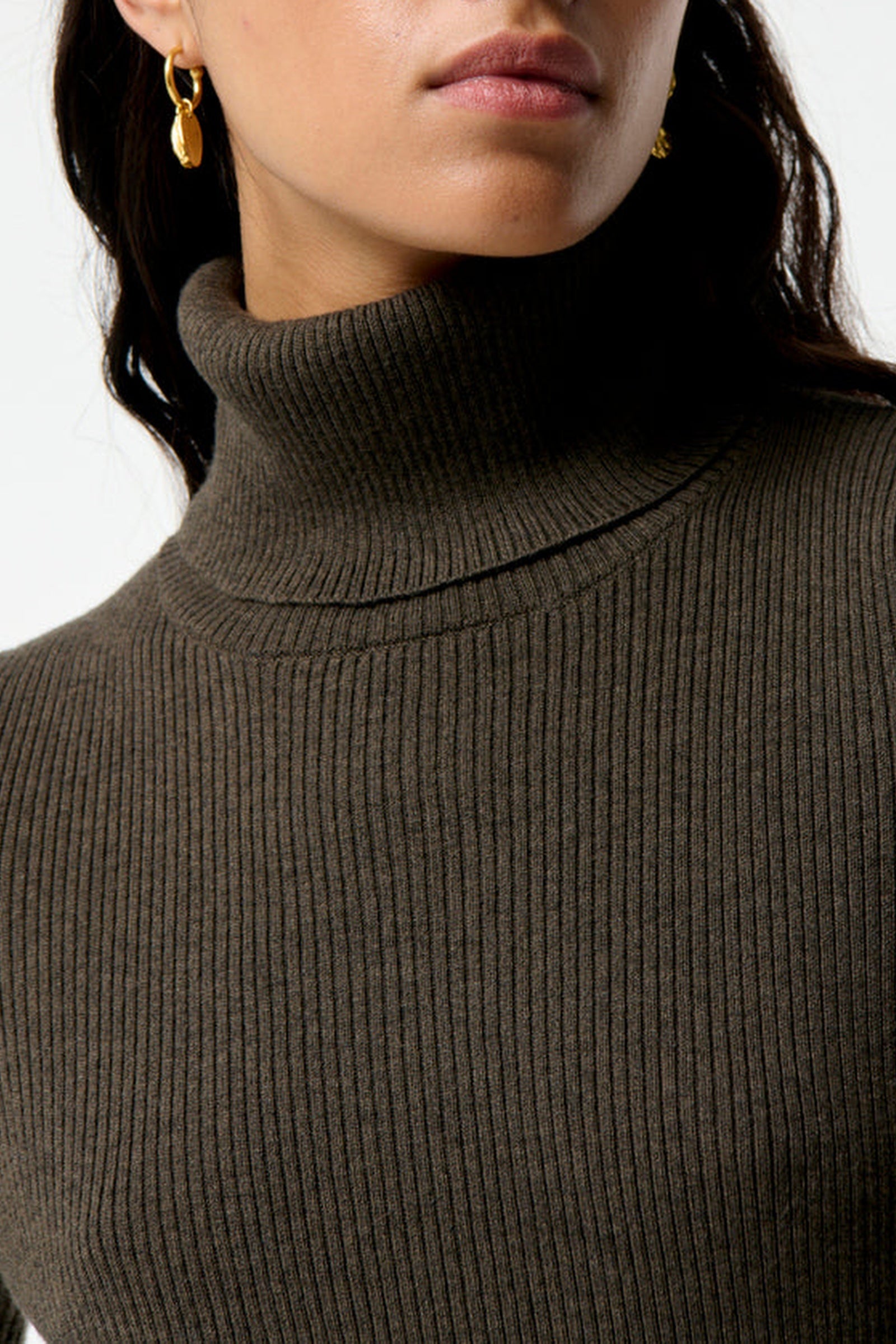 RECO : 65 // Pull Fontenille en laine mélangée - Kaki