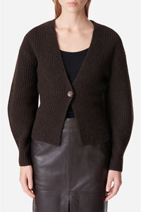 Gilet Deloris en laine - Marron