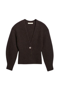 Gilet Deloris en laine - Marron