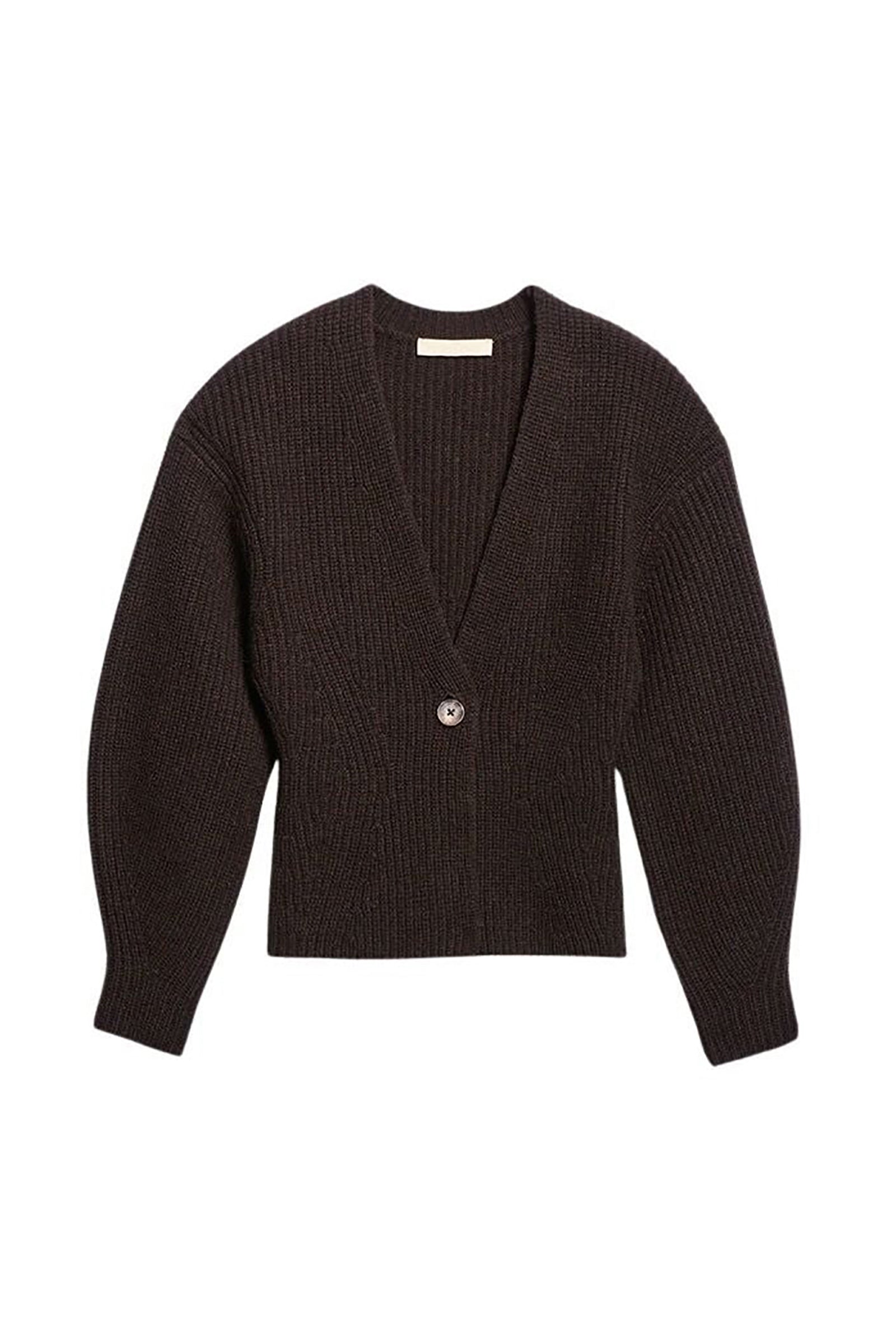 Gilet Deloris en laine - Marron