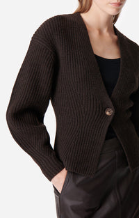 Gilet Deloris en laine - Marron