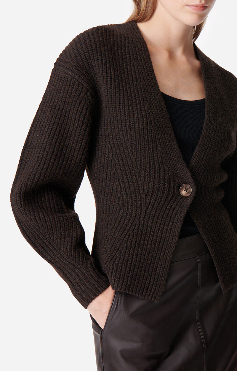 Gilet Deloris en laine - Marron
