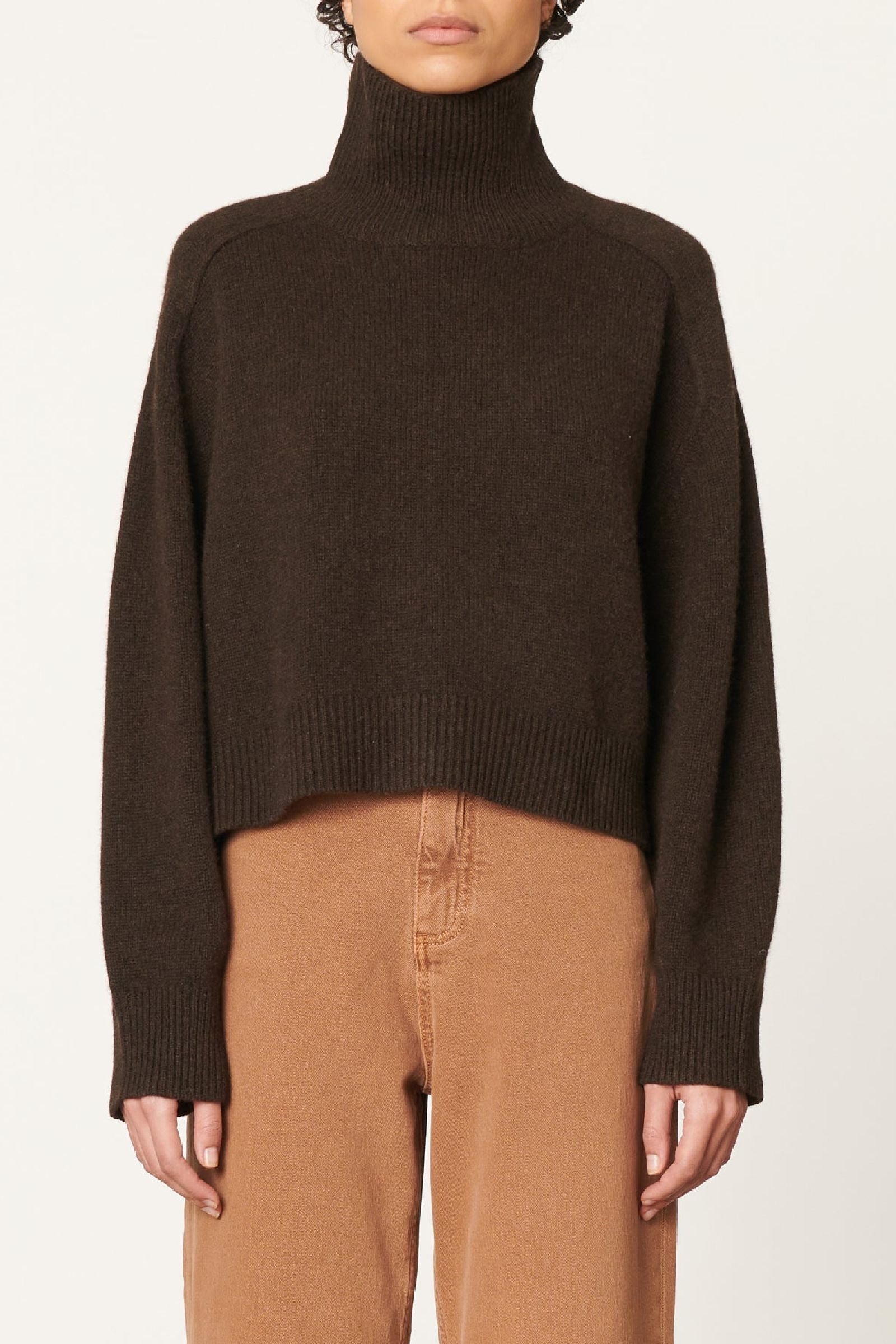 Pull Ballerine en laine - Marron