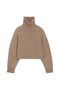 RECO : 150 // Pull col roulé Ballerine en laine - Fauve