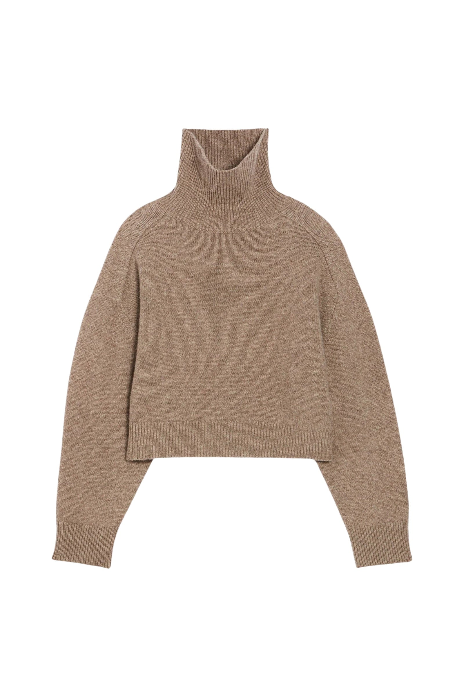 RECO : 150 // Pull col roulé Ballerine en laine - Fauve