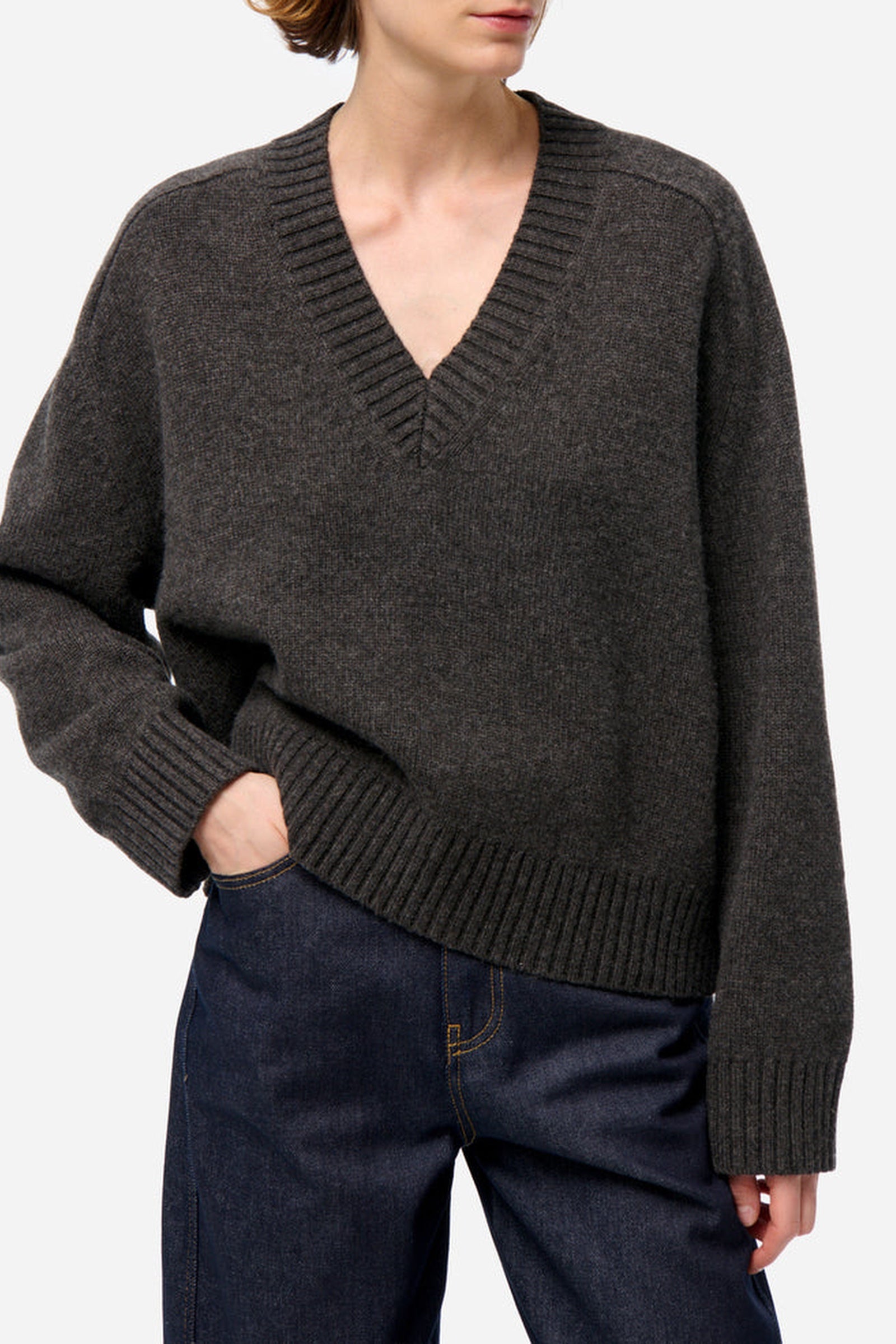RECO : 150 // Pull Fernanda en laine - Anthracite