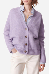 Cardigan Bagatelle en laine - Lilas