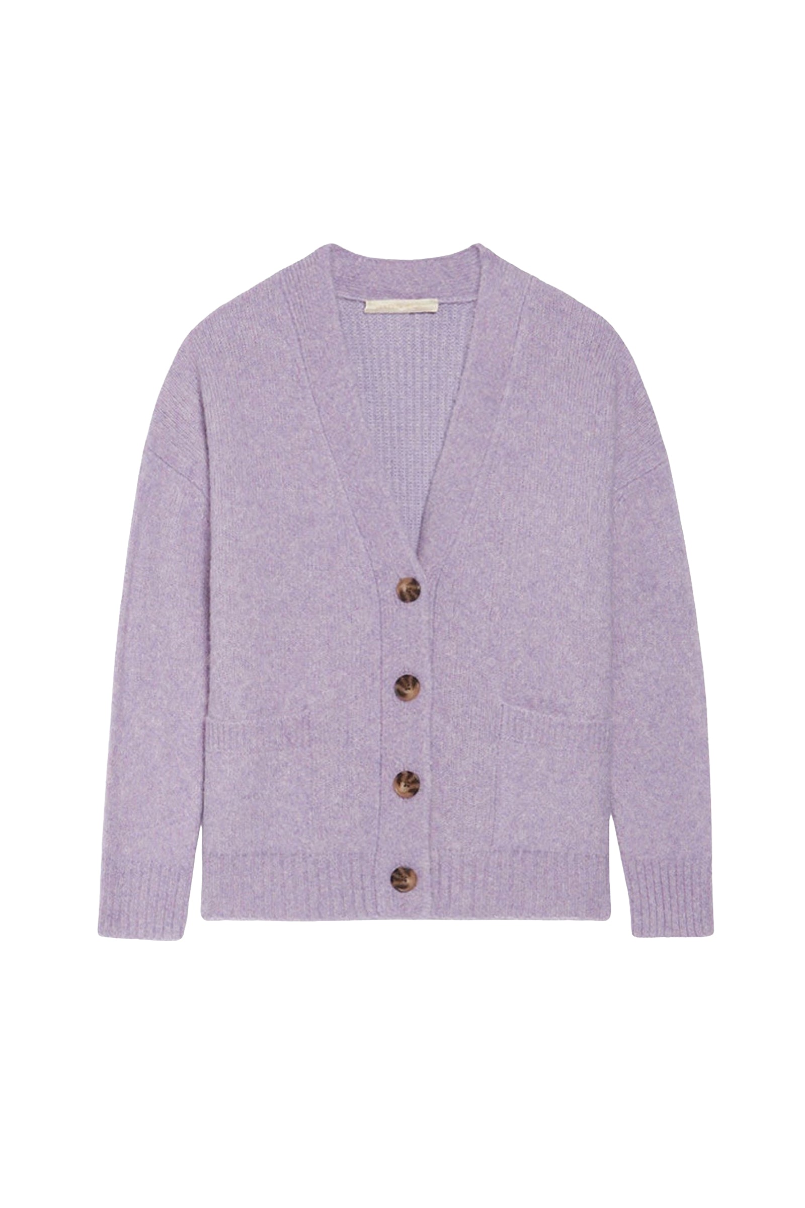 Cardigan Bagatelle en laine - Lilas