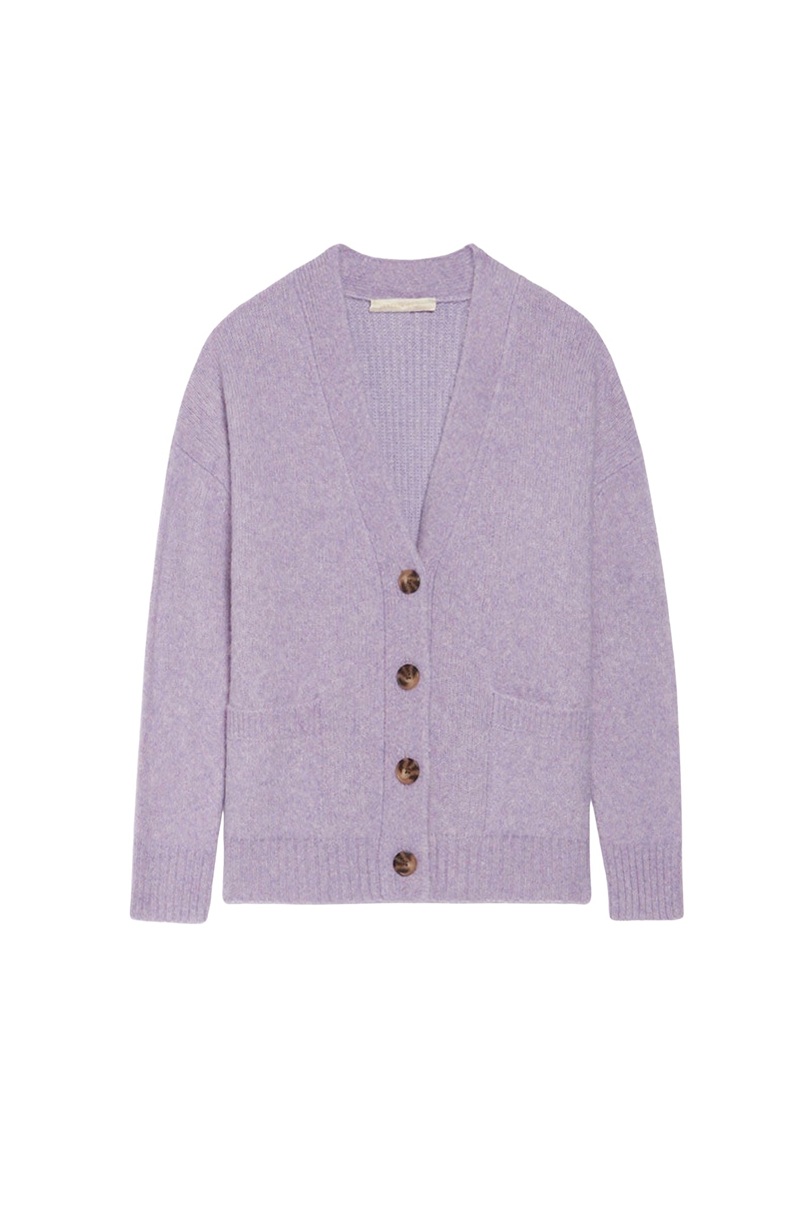 Cardigan Bagatelle en laine - Lilas