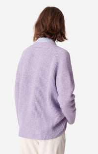 Cardigan Bagatelle en laine - Lilas