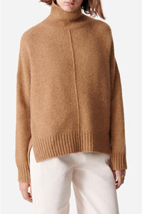 Pull Balade en laine - Camel