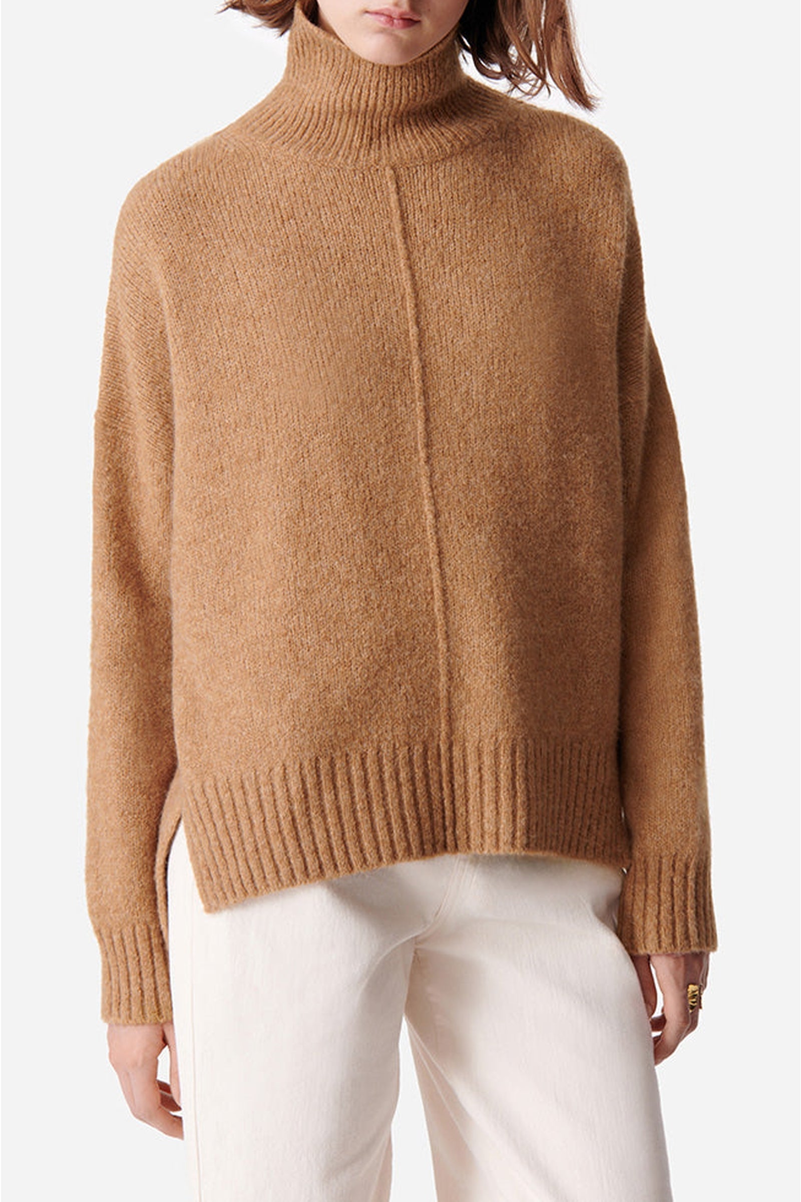 Pull Balade en laine - Camel
