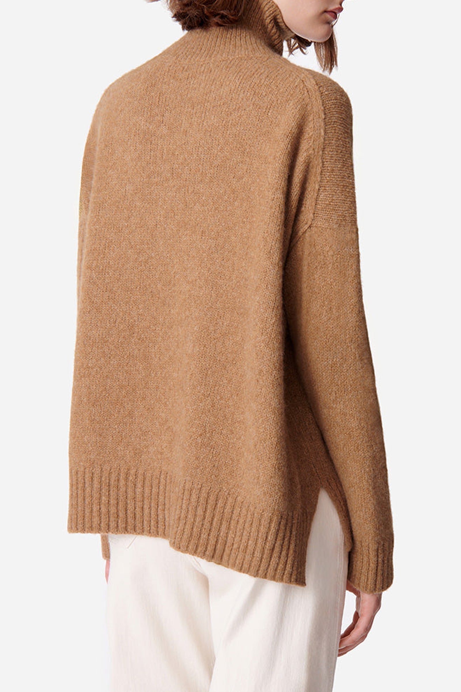Pull Balade en laine - Camel