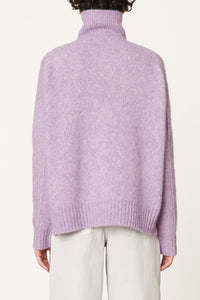 Pull Balade en laine - Lilas