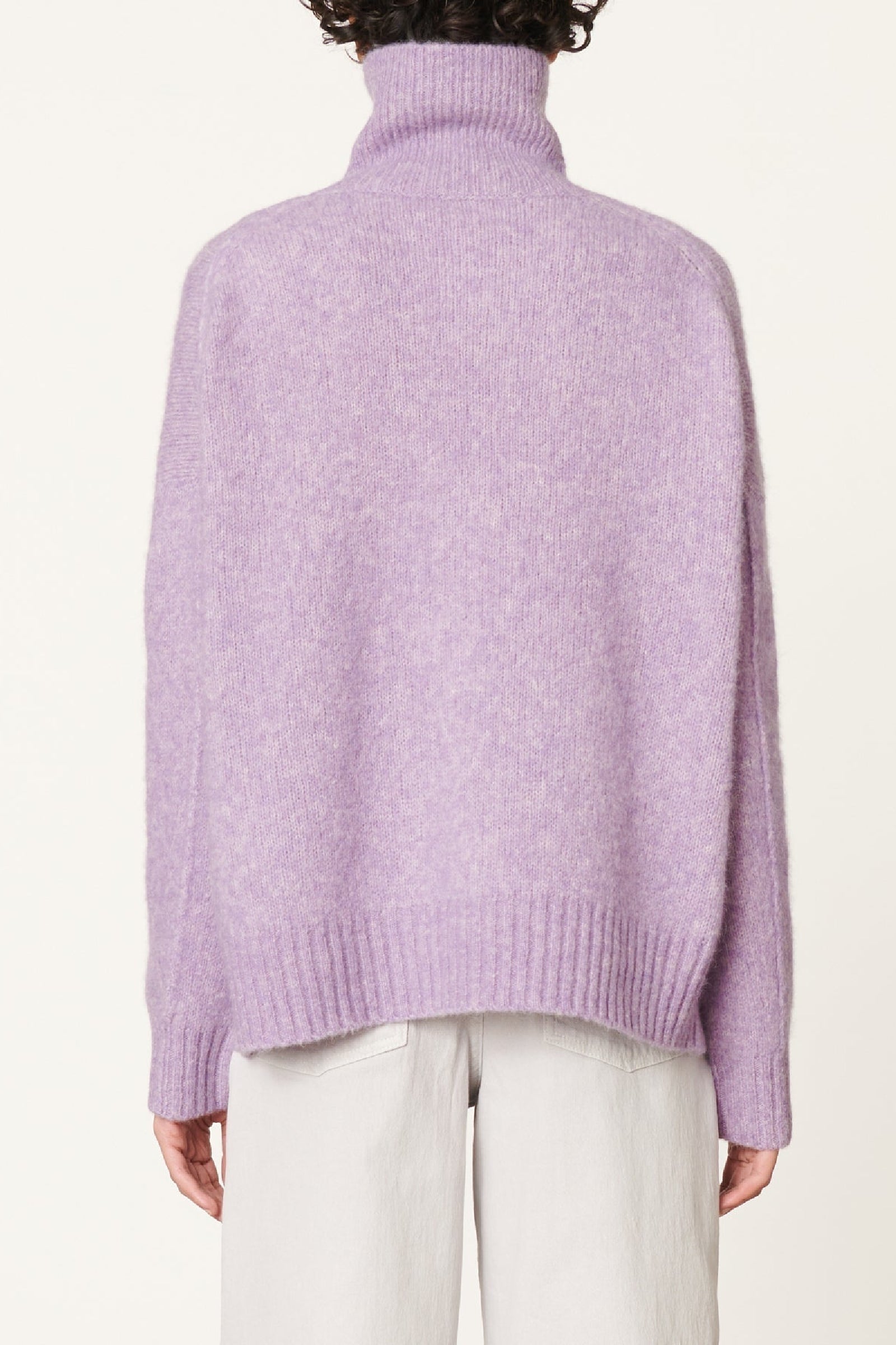 Pull Balade en laine - Lilas