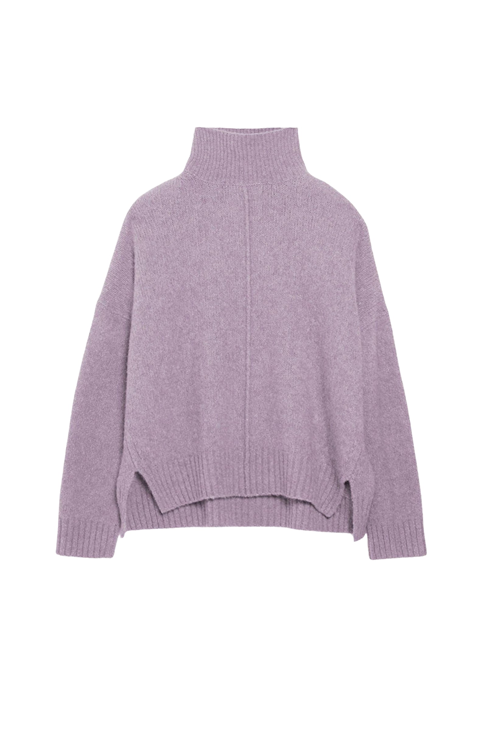 Pull Balade en laine - Lilas