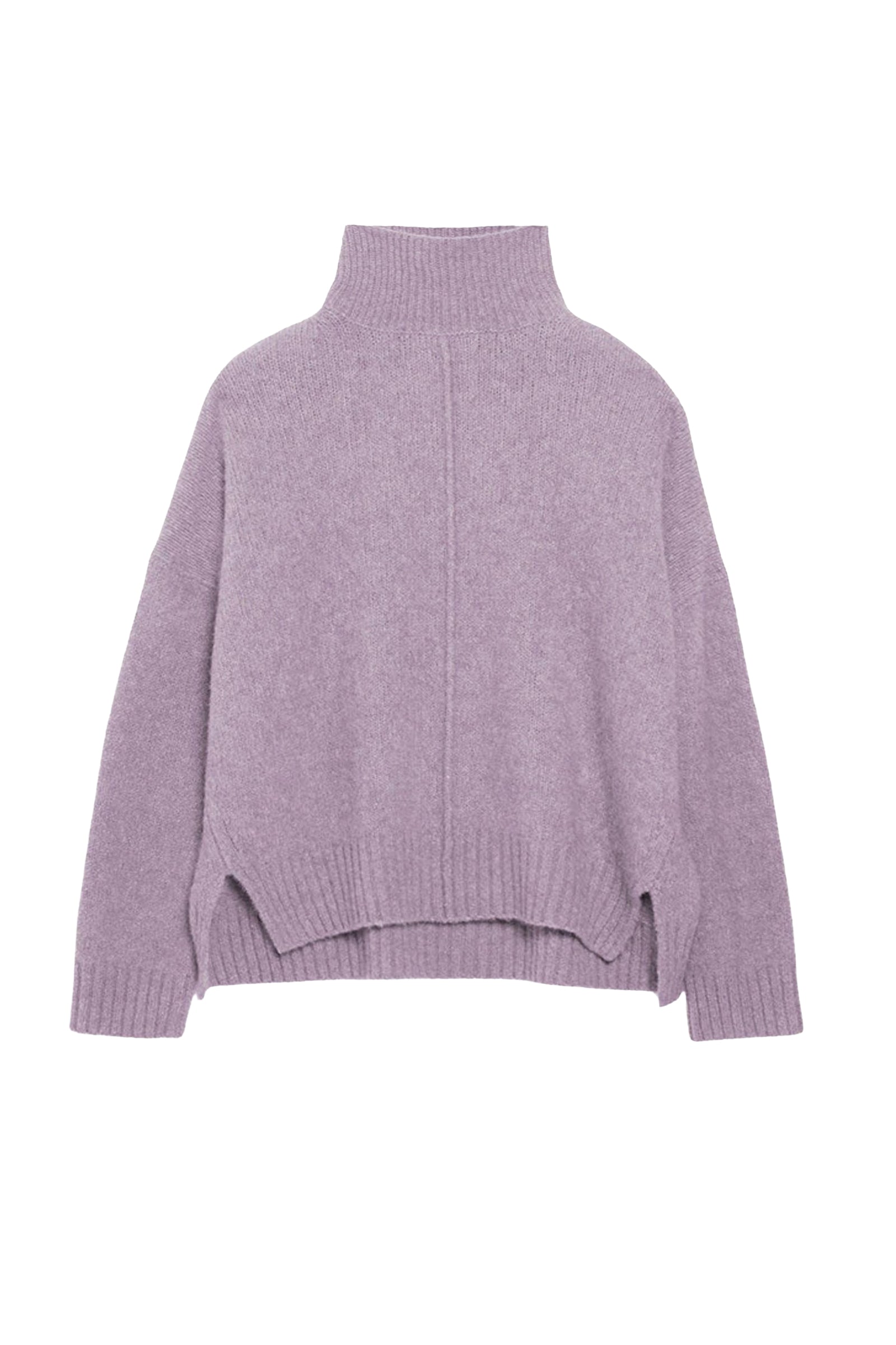 Pull Balade en laine - Lilas