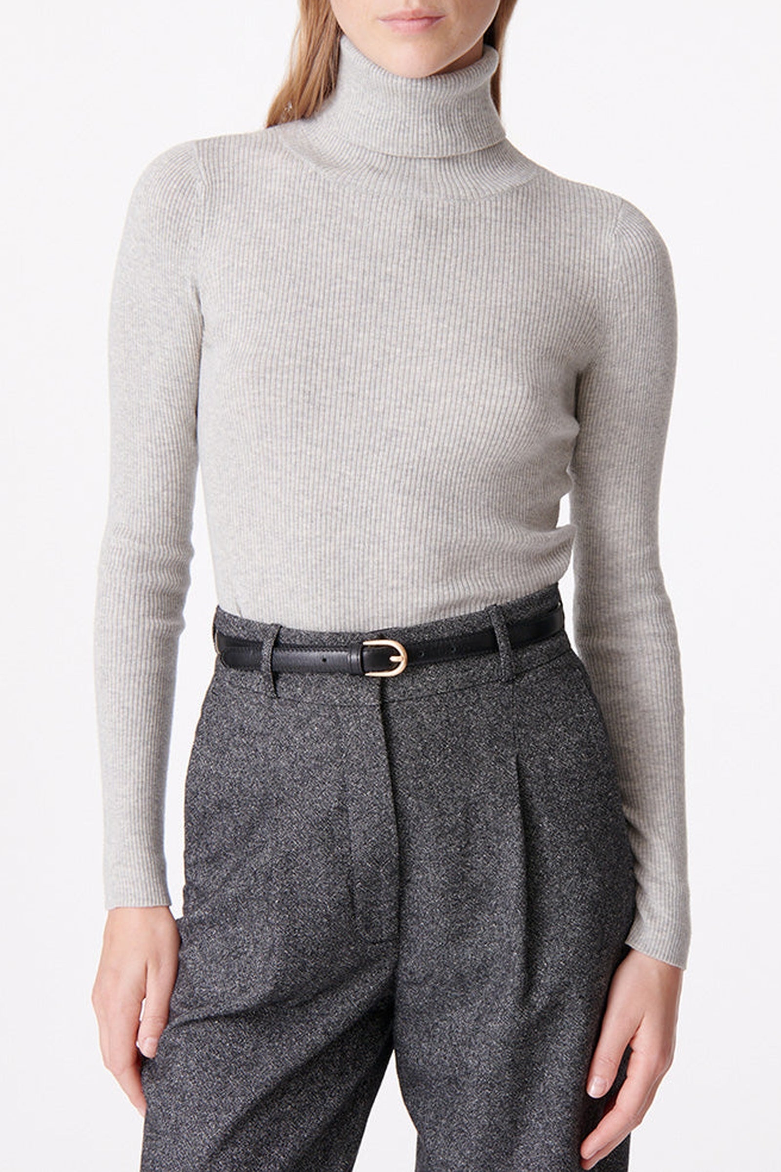 Pull Brindille en laine - Gris Chiné Clair